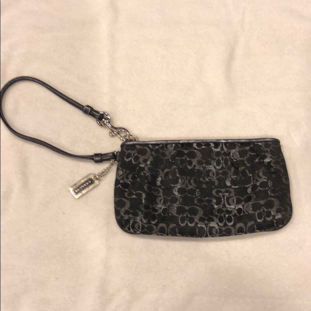 Black Coach Wristlet